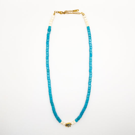 Blue Elephant Necklace