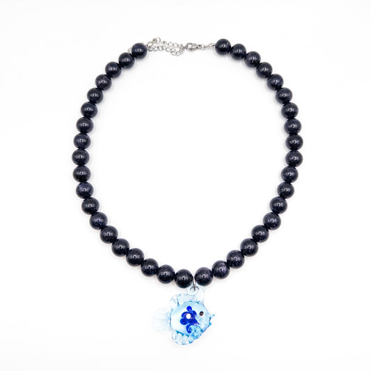 Dark Blue Color Necklace