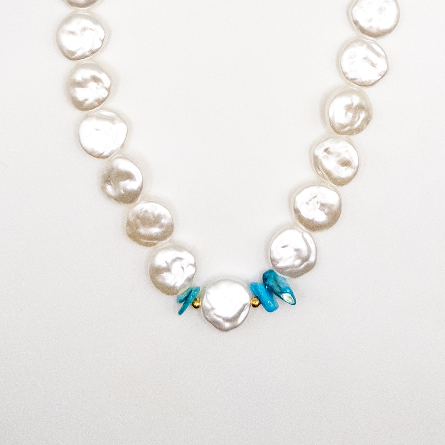 Faux Pearl Beads Choker