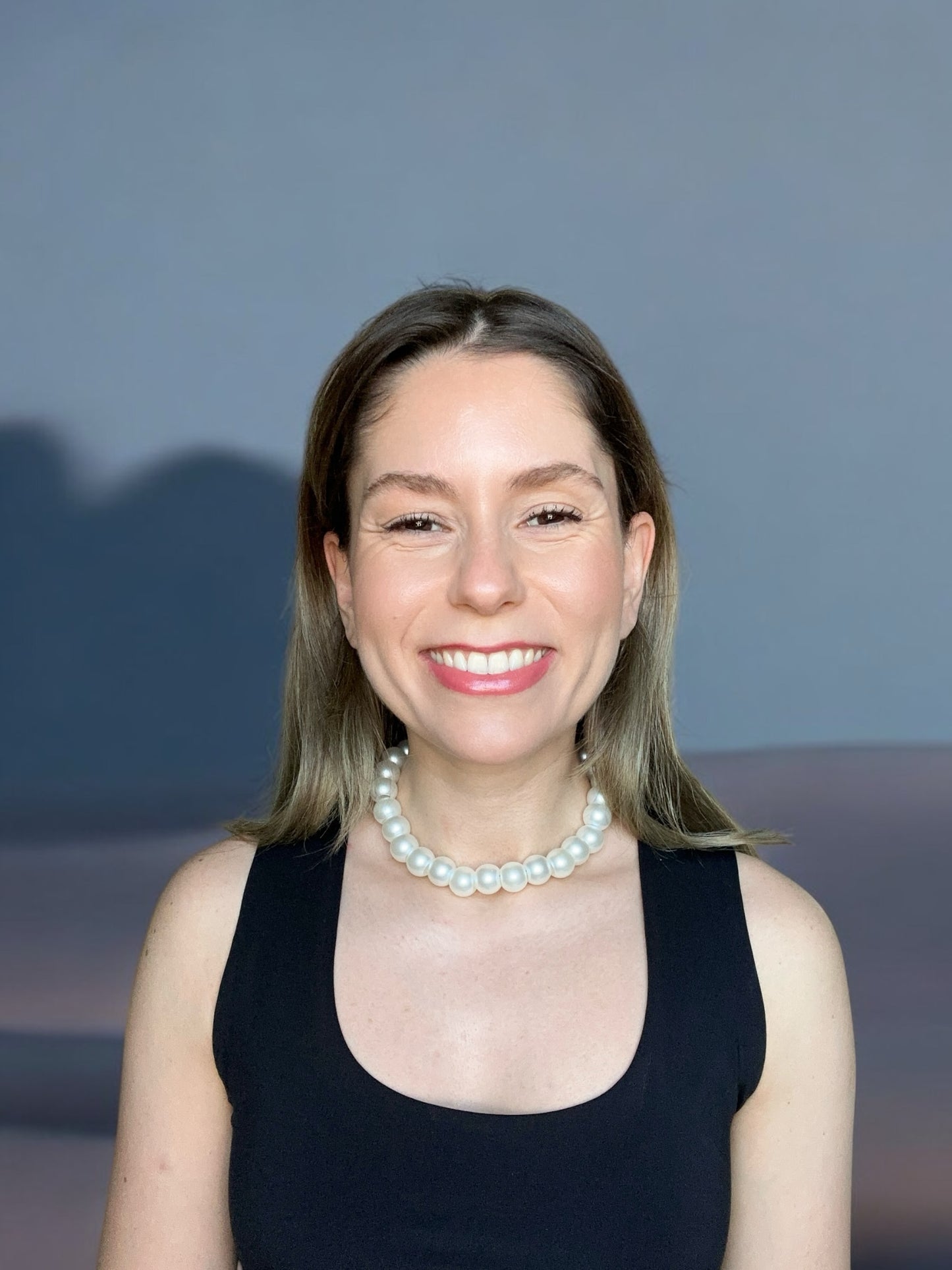 Large Faux Pearl Bead Necklace