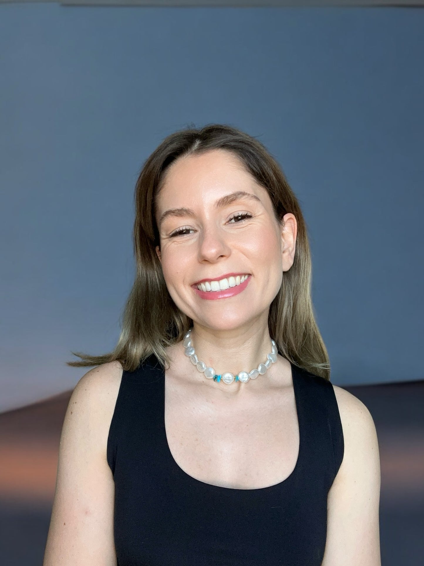 Faux Pearl Beads Choker