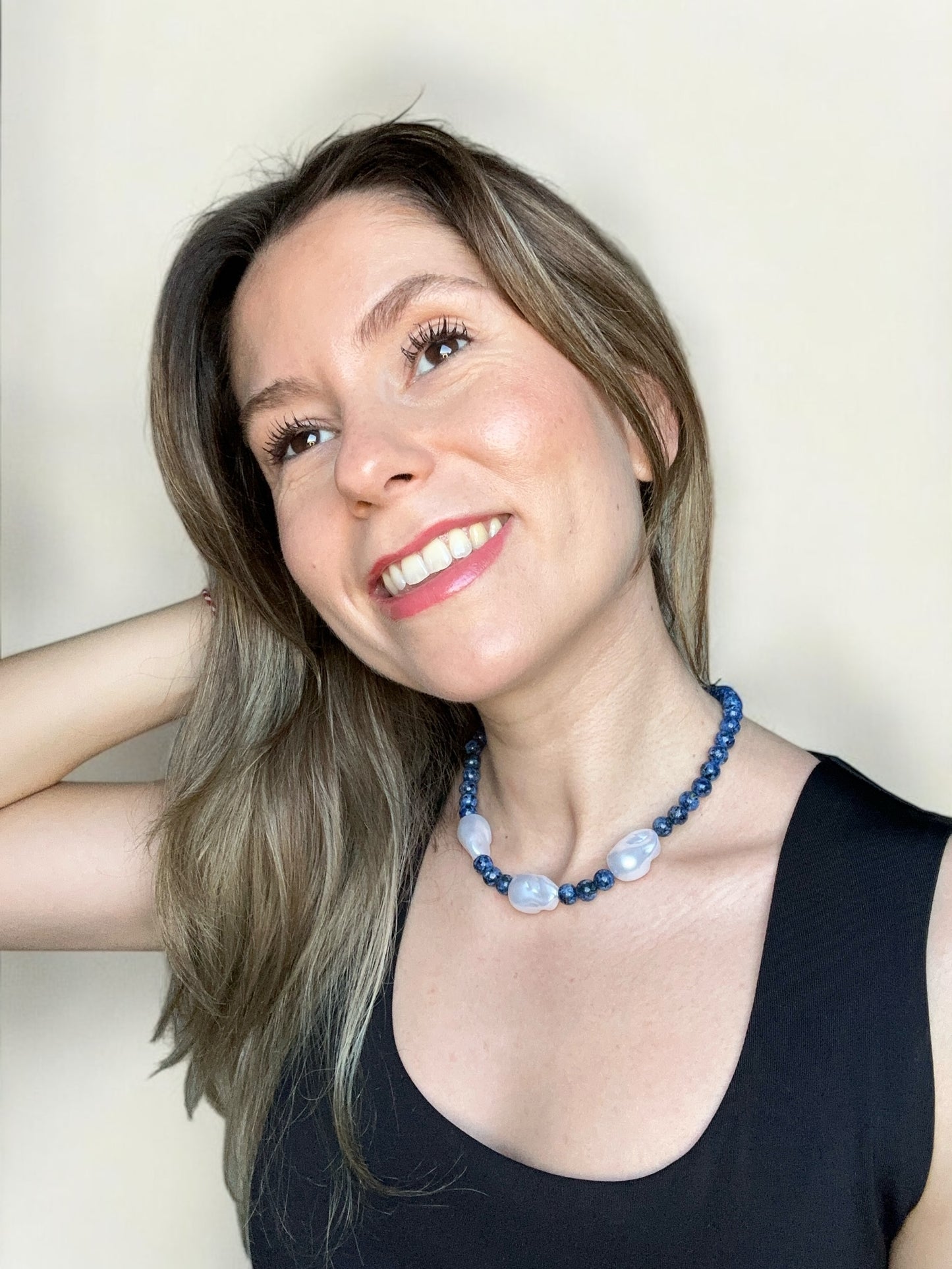 Jasper Stone Bead Necklace