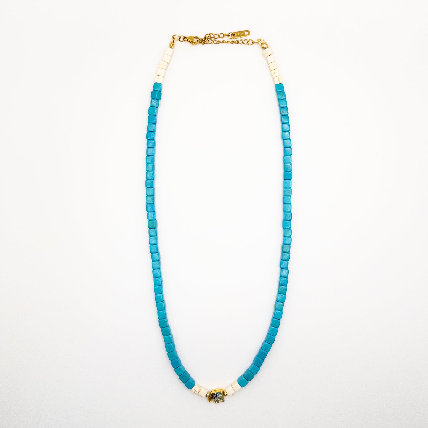 Blue Elephant Necklace