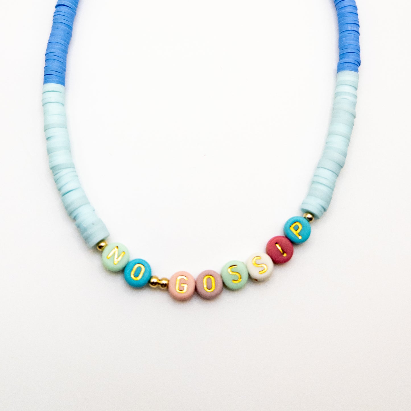 No Gossip Fimo Bead Necklace