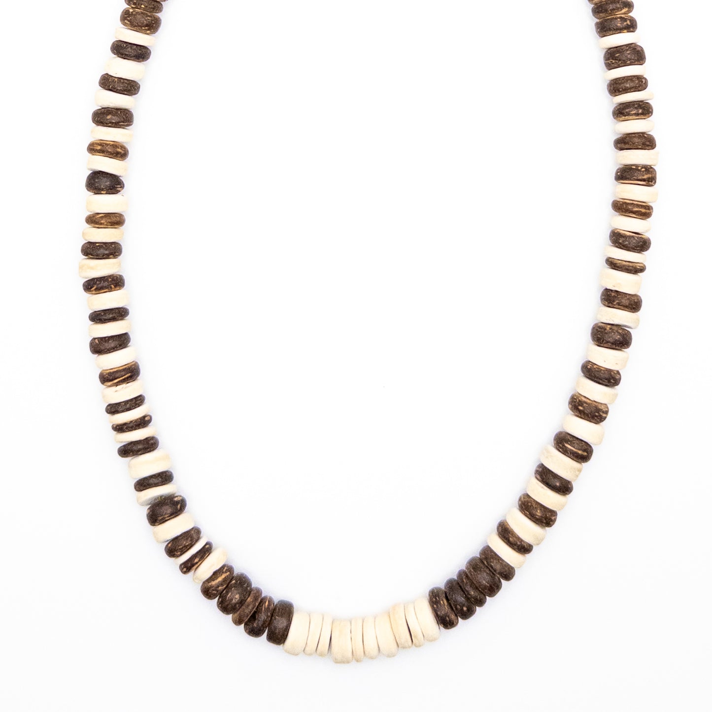 Necklace with Wood-Like Beads