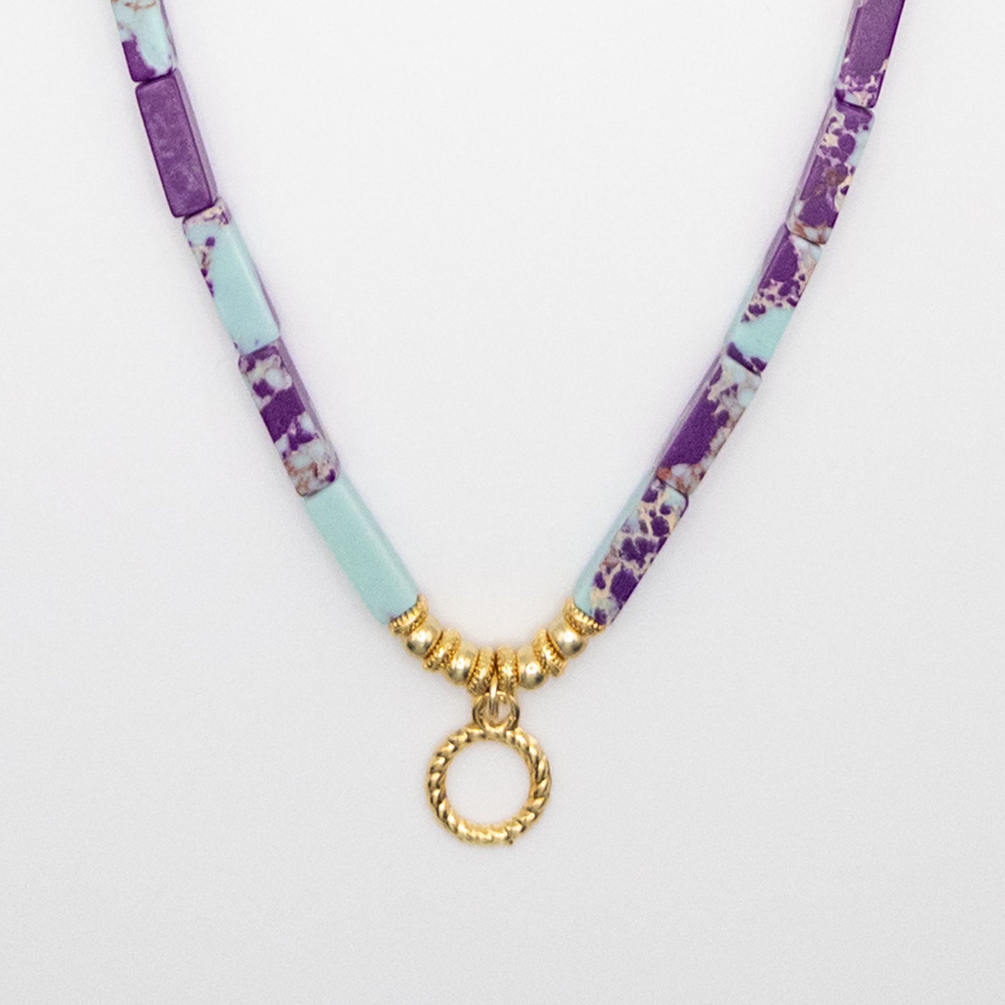 Necklace with Purple Beads