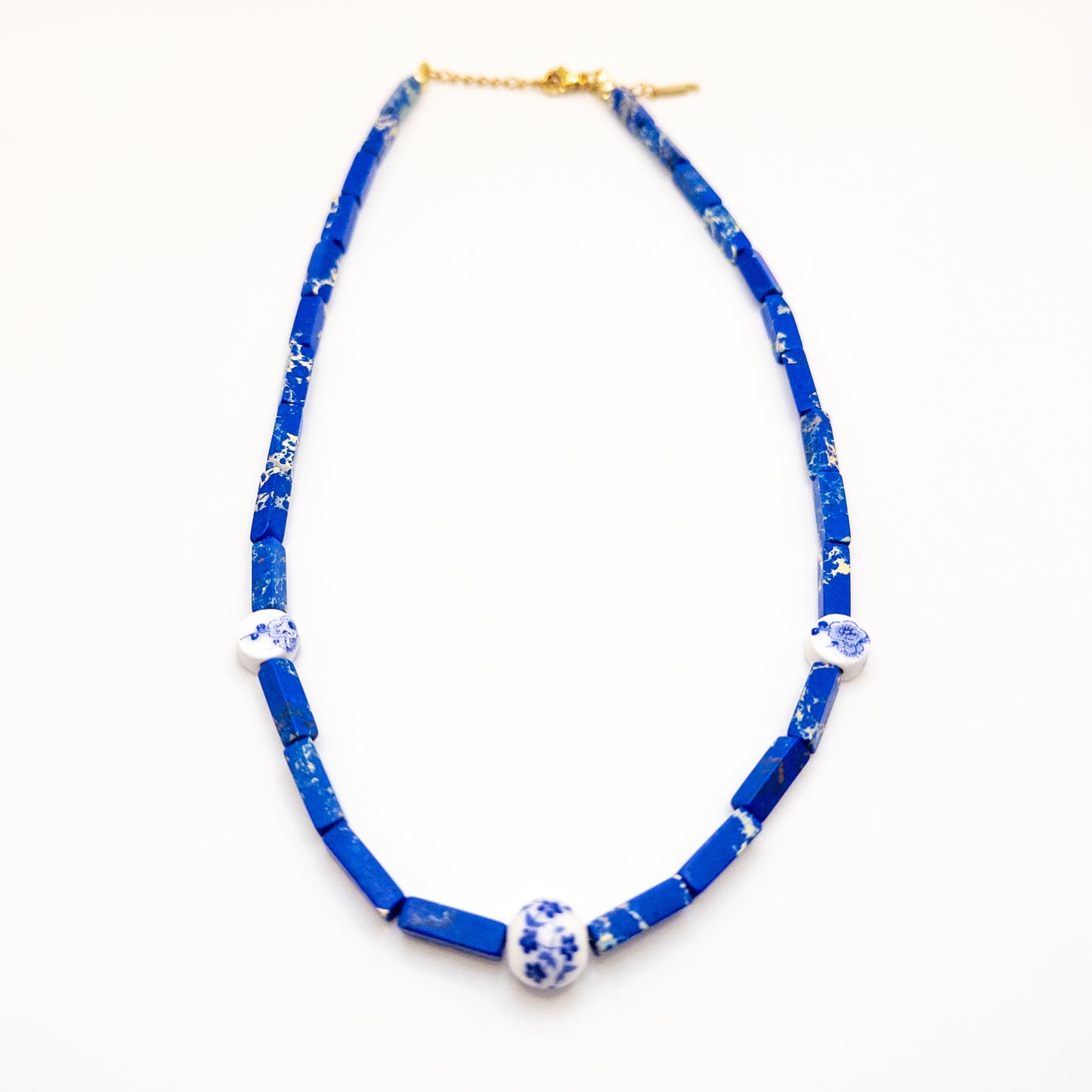 Necklace with Dark Blue Beads