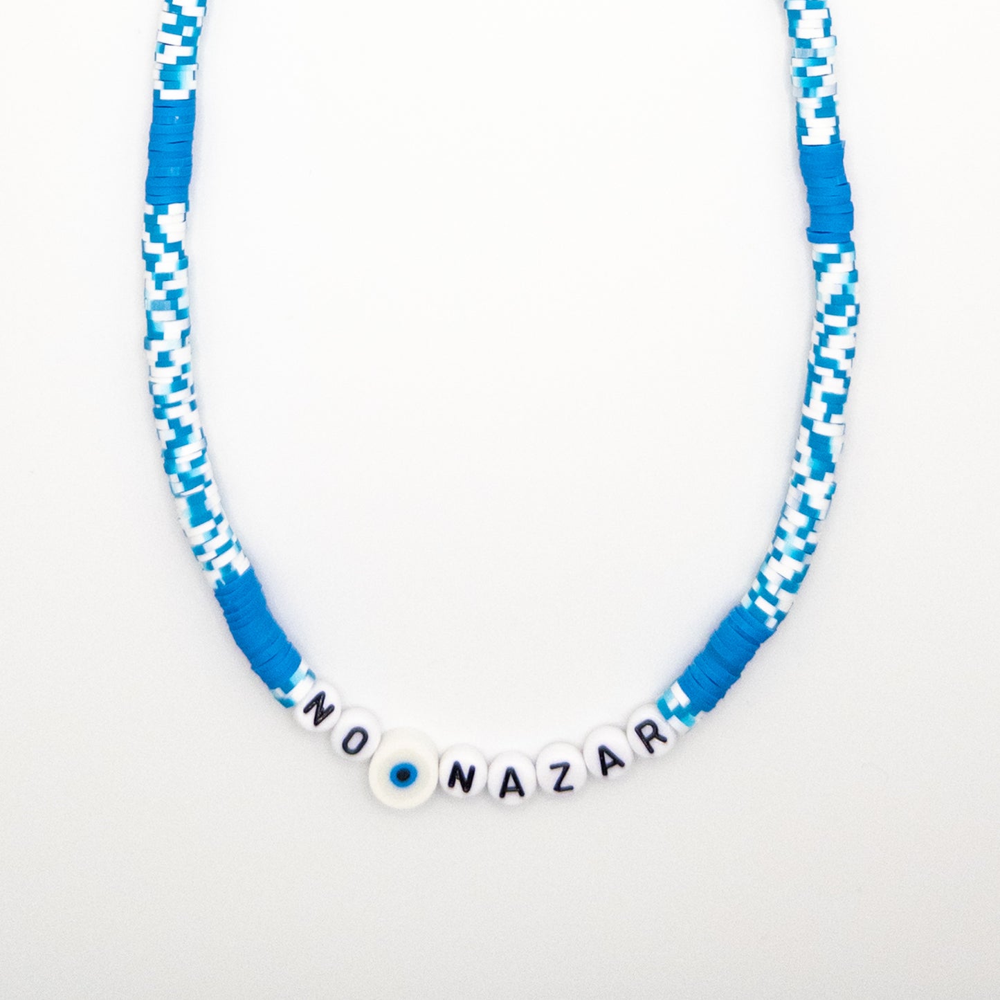 No Nazar Necklace with Fimo Evil Eye Talisman