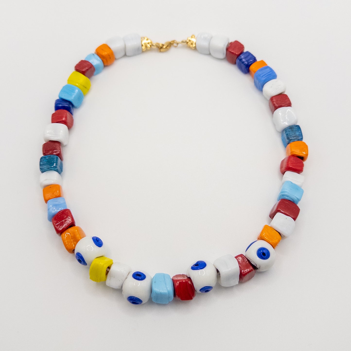 Colourful Glass Stone Necklace