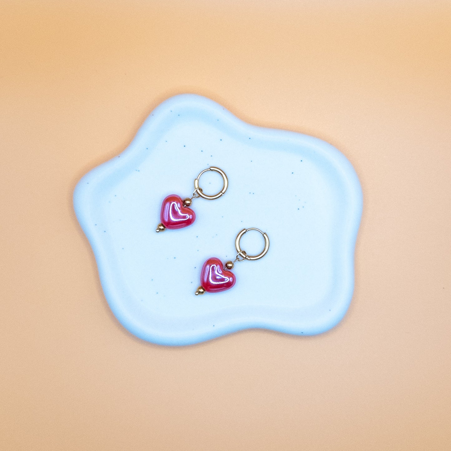 Red Heart Earrings