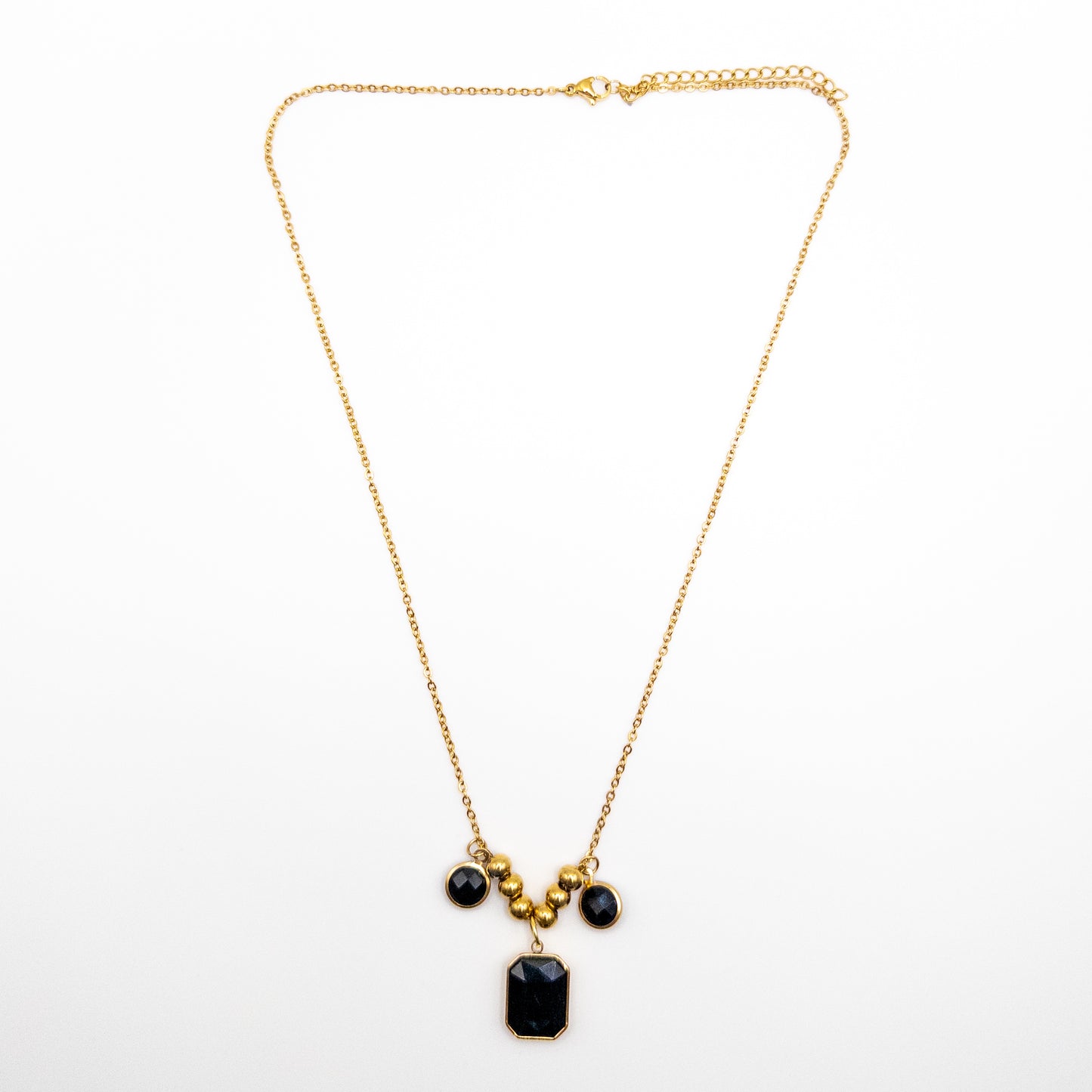 Necklace with Black Pendant