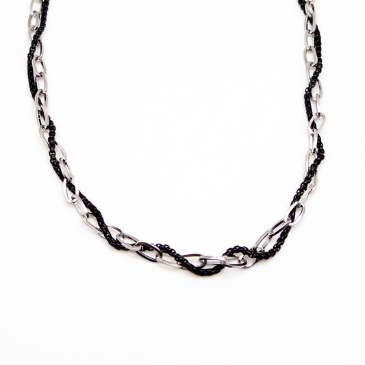 Two color chain necklace