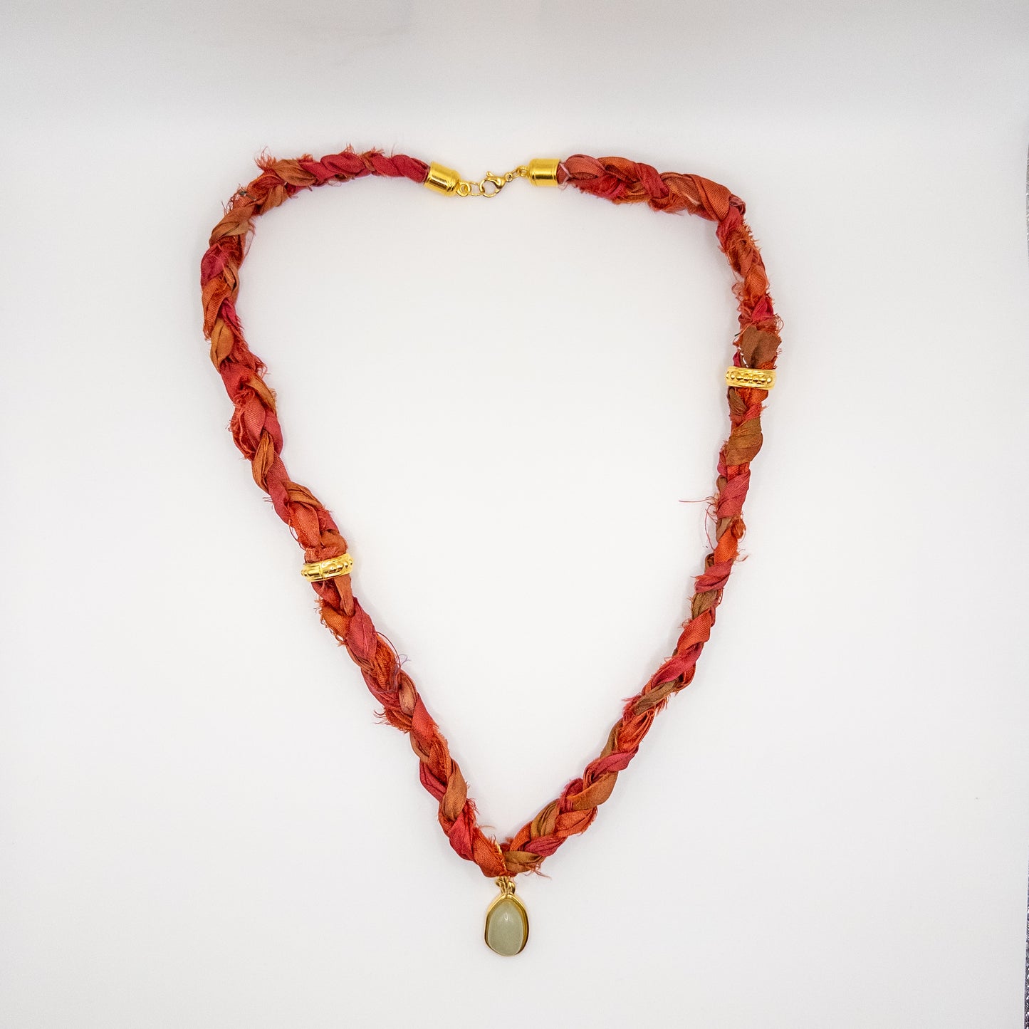 Red Fabric Necklace