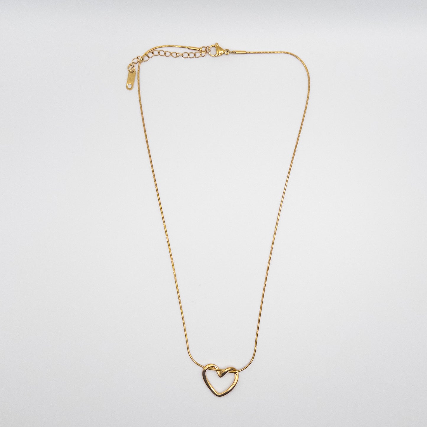 Gold Color Heart Necklace