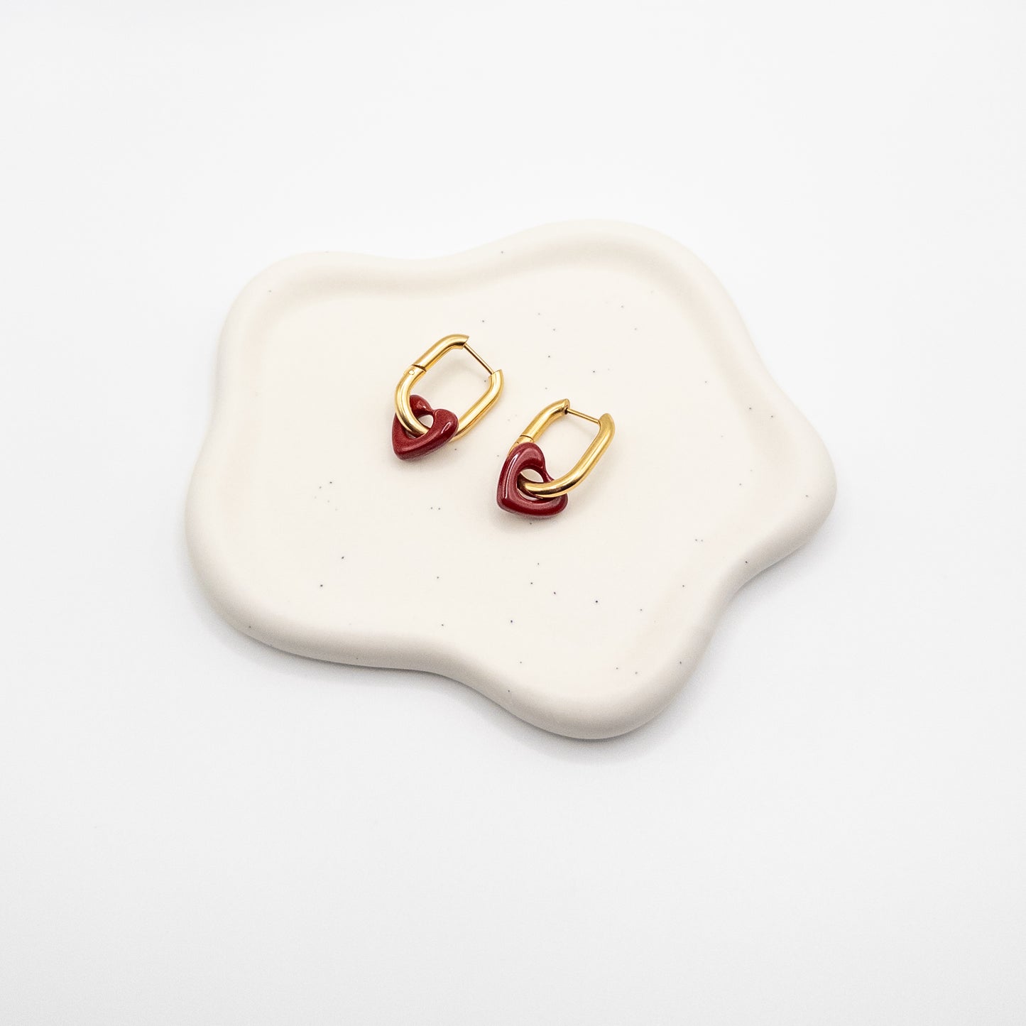 Red Heart Earrings