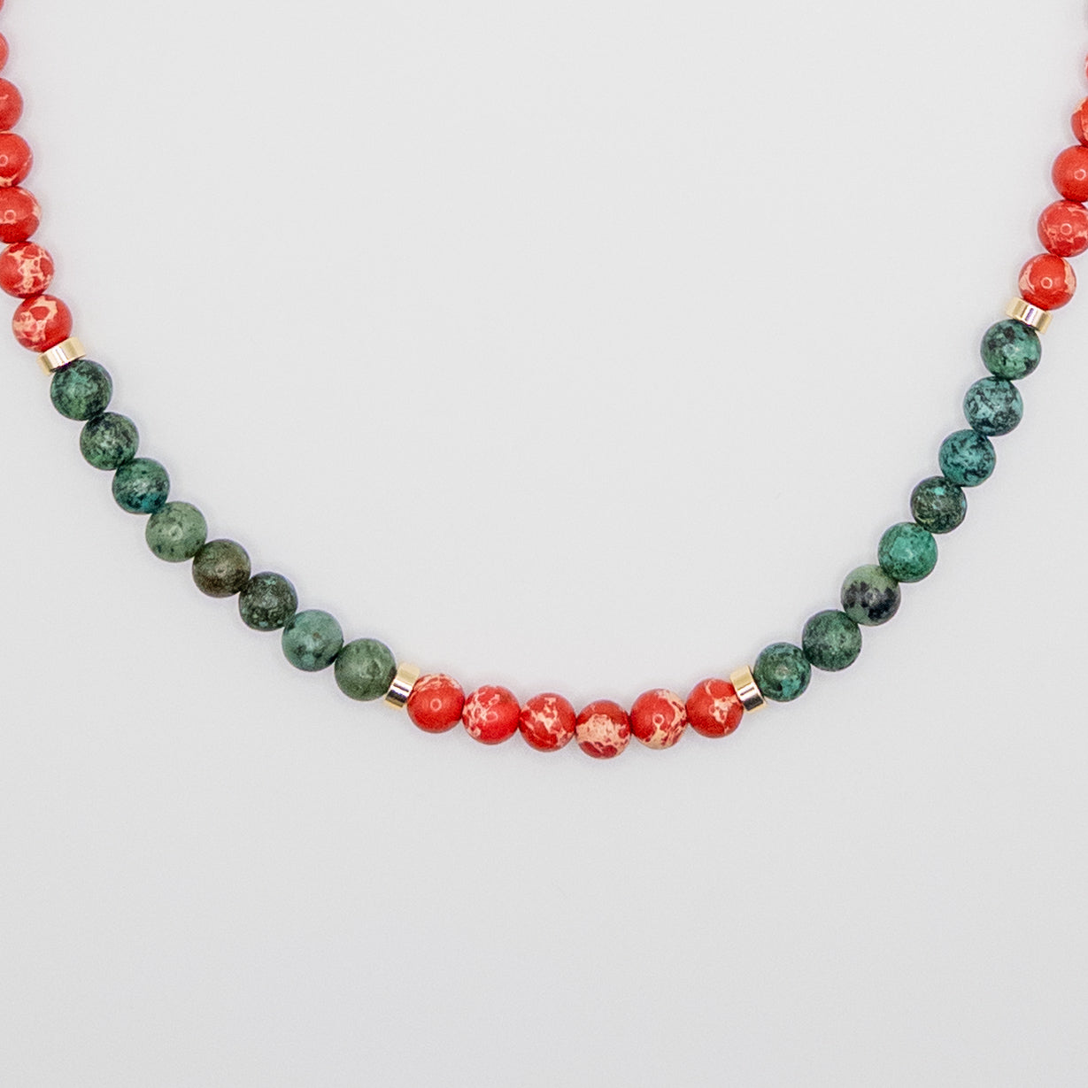 Green & Red Color Necklace