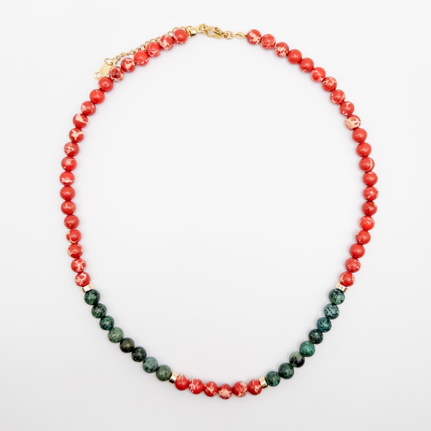 Green & Red Color Necklace