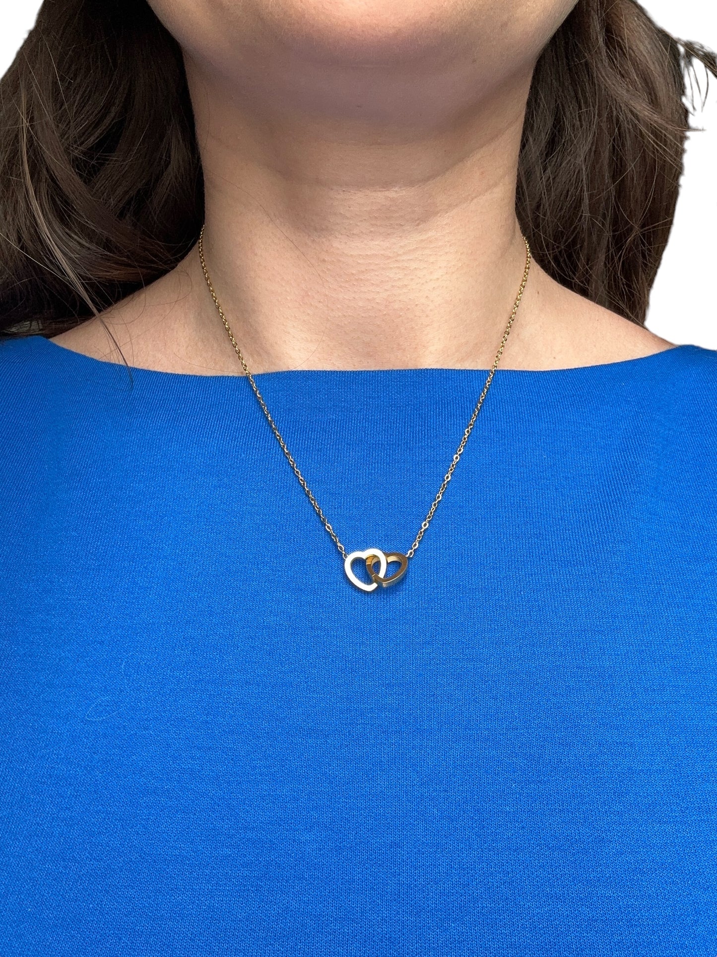 Stainless Steel Necklace with Heart Pendant