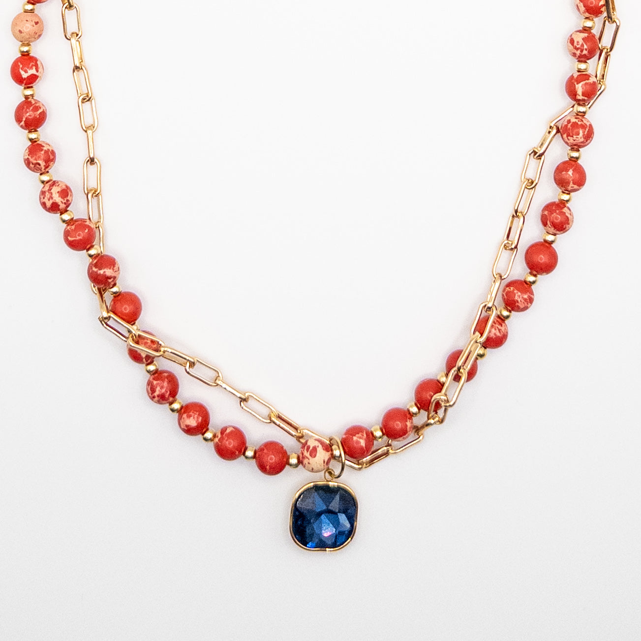 Red Variscite Necklace