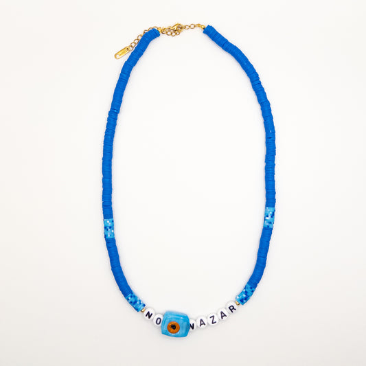 Dark Blue No Nazar Necklace